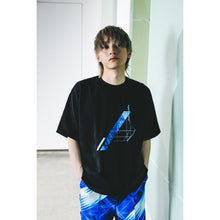 画像をギャラリービューアに読み込む, MIRROR PRINTED T-Shirt (BLACK)