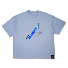 画像をギャラリービューアに読み込む, MIRROR PRINTED T-Shirt (L.BLUE)
